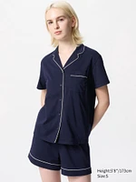 AIRism Cotton Pajamas Set | Short Sleeve