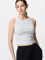 Ribbed Cropped Bra Top