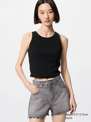 Ribbed Cropped Bra Top