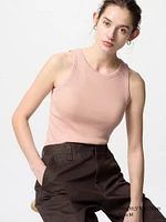 Ribbed Cropped Bra Top