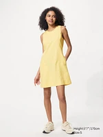 Linen Blend Mini Dress