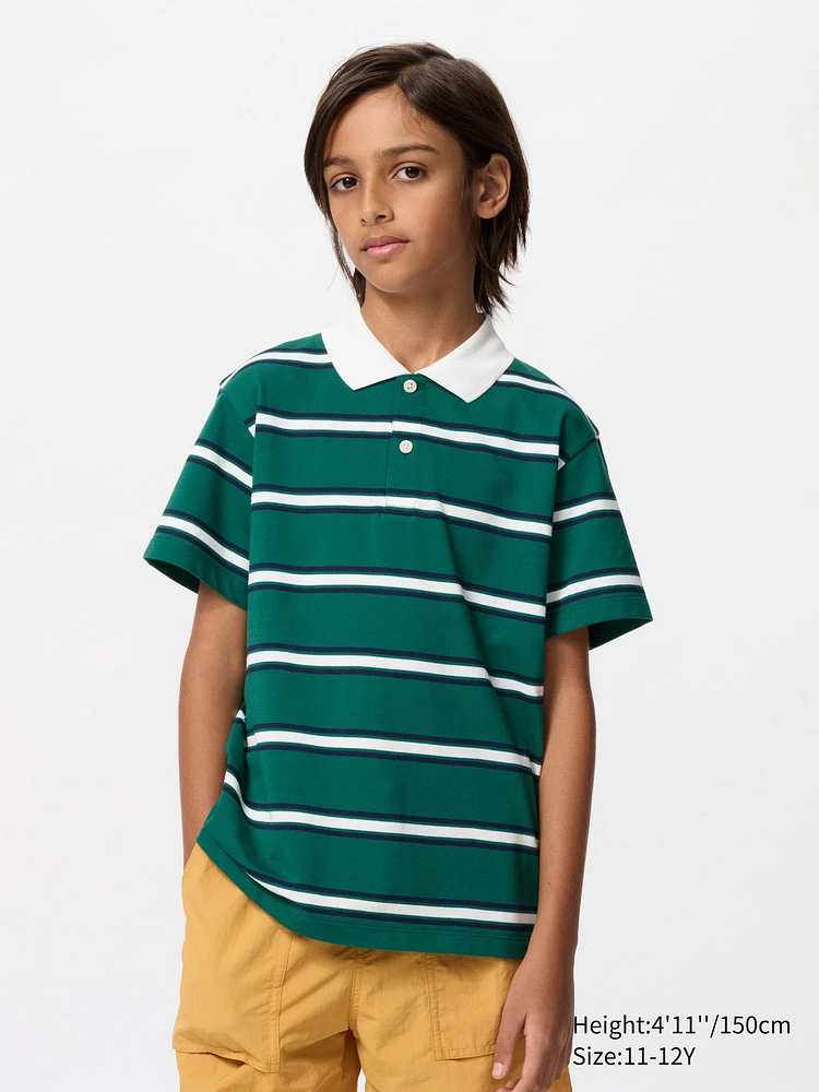 DRY Pique Striped Polo Shirt