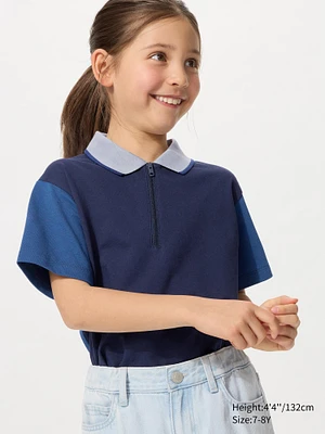 DRY Pique Color Block Polo Shirt