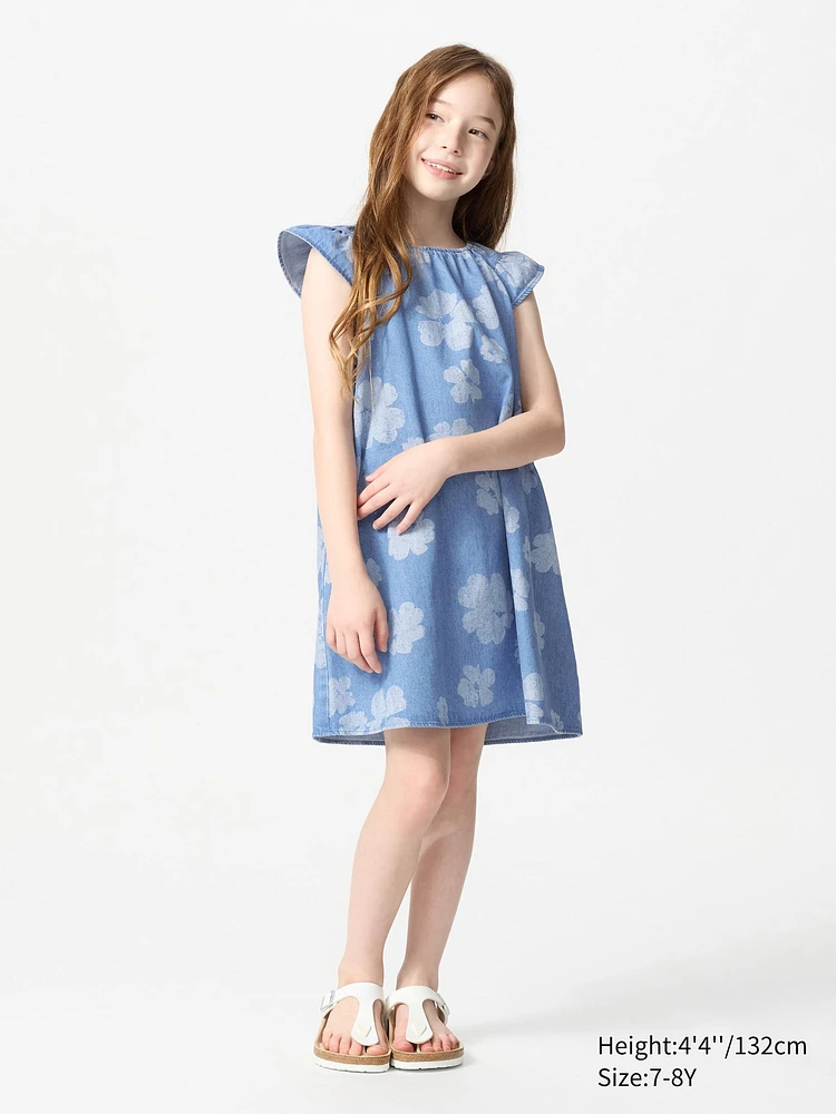 Denim Dress | Printed