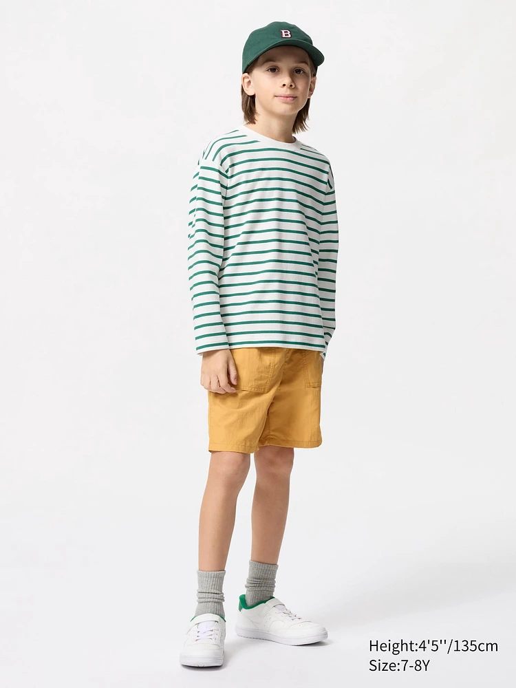 AIRism Cotton T-Shirt | Long Sleeve Striped