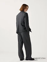 Pleated Wide Pants | Checked | Tall