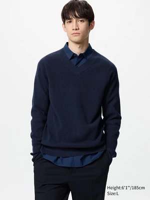 Waffle Sweater | V-Neck