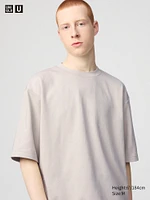 AIRism Cotton Oversized T-Shirt | Half-Sleeve