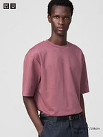 AIRism Cotton Oversized T-Shirt | Half-Sleeve