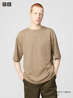 AIRism Cotton Oversized T-Shirt | Half-Sleeve
