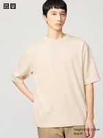 AIRism Cotton Oversized T-Shirt | Half-Sleeve