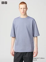 AIRism Cotton Oversized T-Shirt | Half-Sleeve
