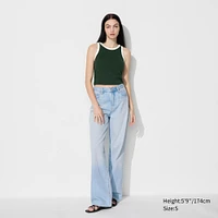 Ribbed Cropped Bra Sleeveless Top