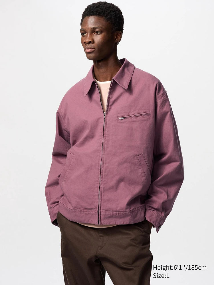 Zip-Up Blouson Jacket