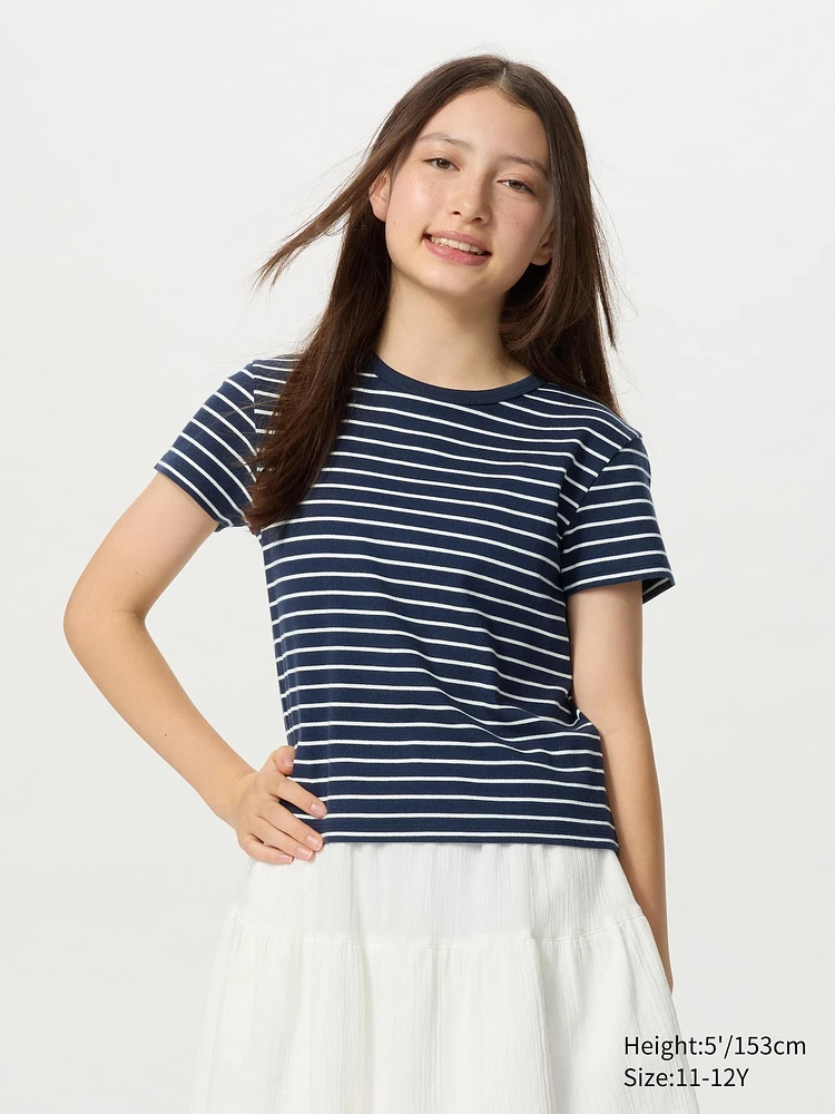 Soft Ribbed Mini T-Shirt | Striped