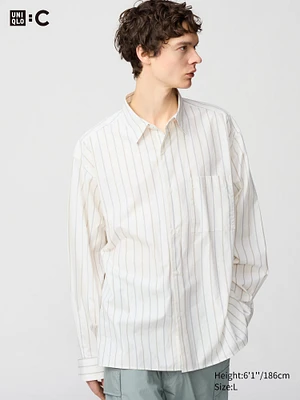 Broadcloth Oversized Long Sleeve Shirt