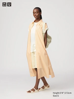 Cotton Shirt Dress | Sleeveless
