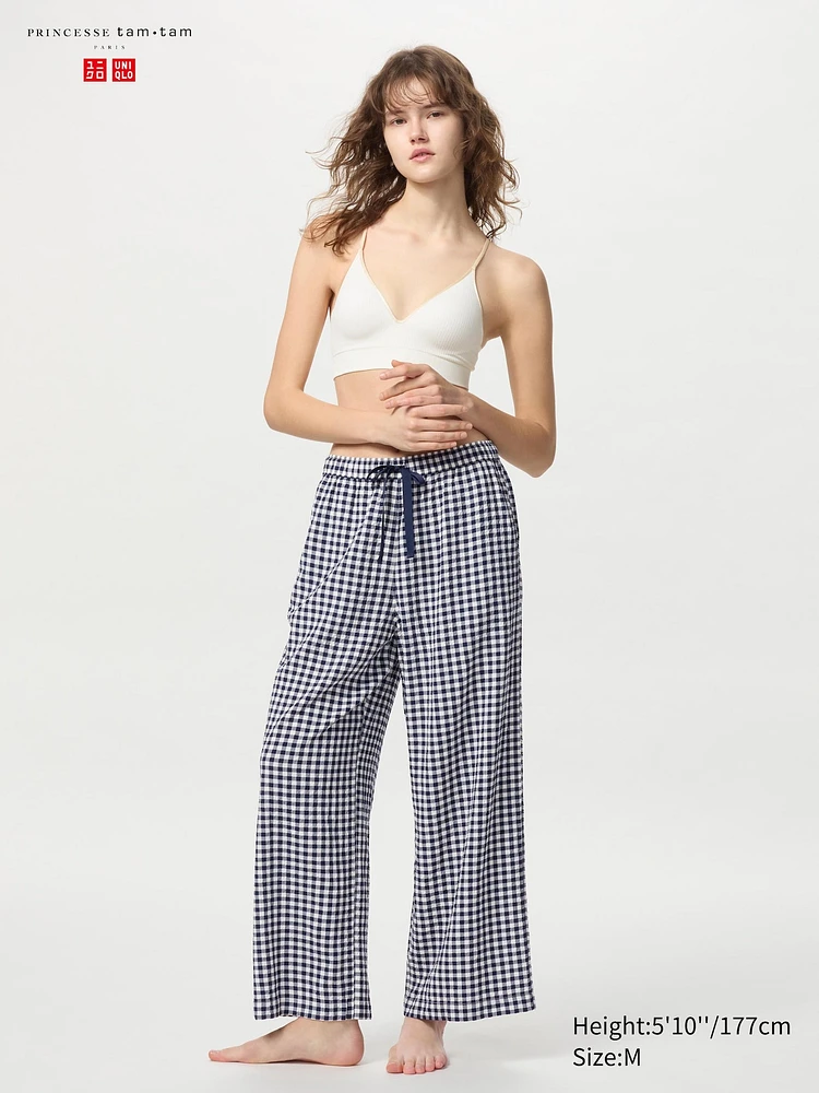 Seersucker Easy Pants | Gingham