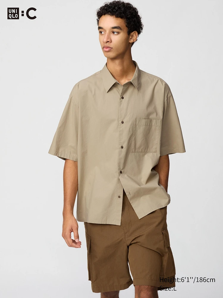 Broadcloth Oversized Short Shirt