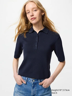 Polo Short Sleeve Sweater