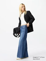 Drapey Wide Flare Jeans