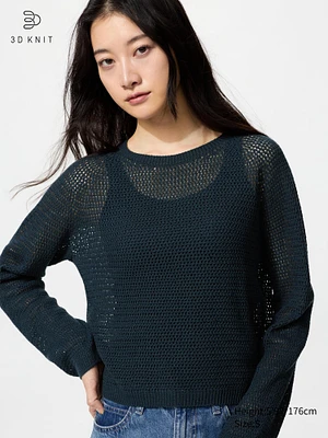 3D Knit Mesh Sweater