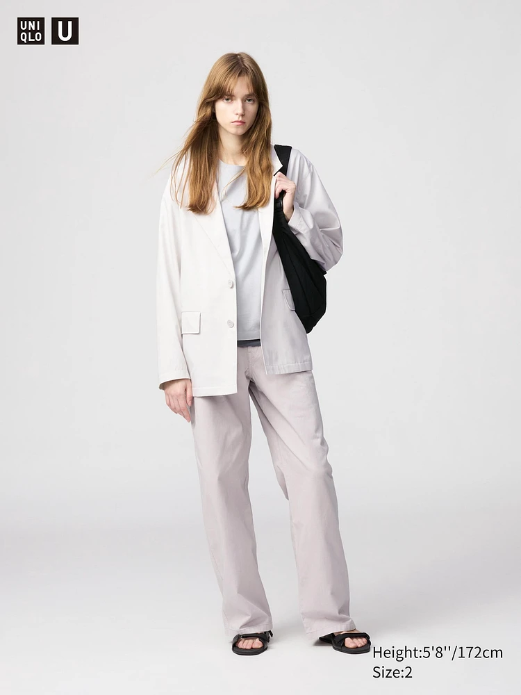 Cotton Wide Pants