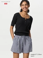 Seersucker Easy Shorts | Gingham