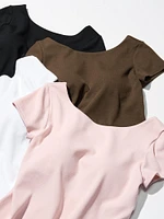 AIRism Cotton Low Back Bra T-Shirt