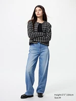 Knitted Short Jacket | Printed