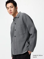 Milano Ribbed Shirt Collar Cardigan