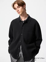 Milano Ribbed Shirt Collar Cardigan