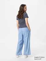 Pleated Wide Pants | Chambray