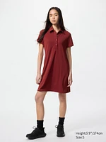 Crepe Jersey Mini Polo Dress