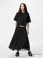 Chiffon Tiered Skirt