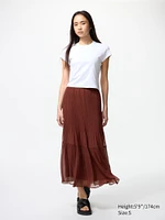 Chiffon Tiered Skirt