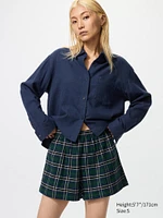 Flannel Checked Shorts