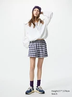 Flannel Checked Shorts