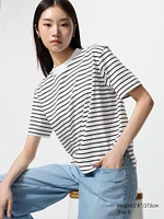 AIRism Cotton T-Shirt | Striped