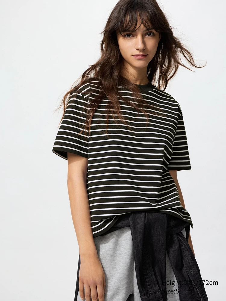 AIRism Cotton T-Shirt | Striped