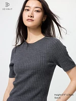 3D Knit Merino Sweater | Half Sleeve