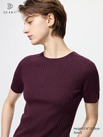 3D Knit Merino Sweater | Half Sleeve