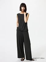 Crepe Jersey Straight Pants