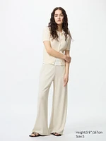 Crepe Jersey Straight Pants