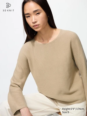 3D Knit Cotton Sweater