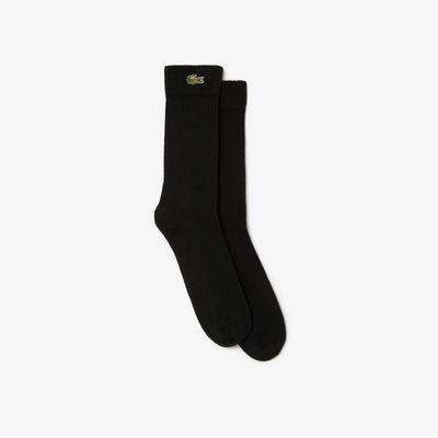 Chaussettes montantes Lacoste Sport en coton stretch uni Taille / Noir