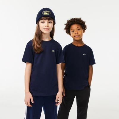 Lacoste T-shirt col rond enfant en jersey de coton Taille ans Bleu Marine