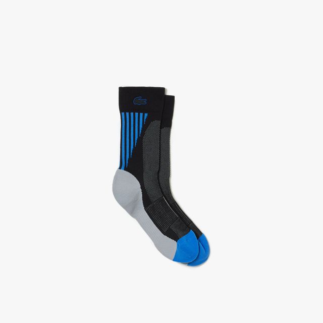 Chaussettes unisexes Lacoste Sport Taille / Noir/bleu/gris Chine/bleu