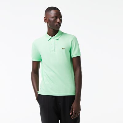 Men's Slim fit Lacoste Polo Shirt in petit piqué Taille Vert Clair