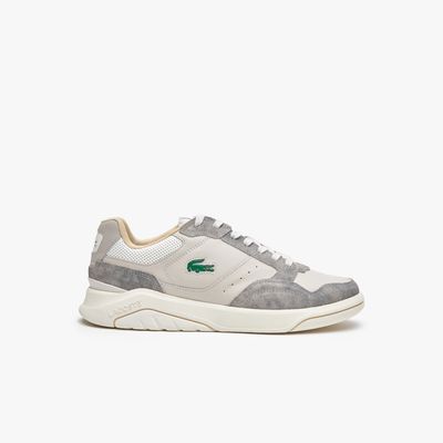 Sneakers Game Advance Luxe homme Lacoste en cuir Taille Gris Clair/beige